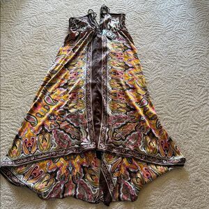 NWT SOL Colorful Paisley Maxi Dress one size